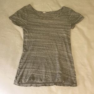 Grey and White Shirt